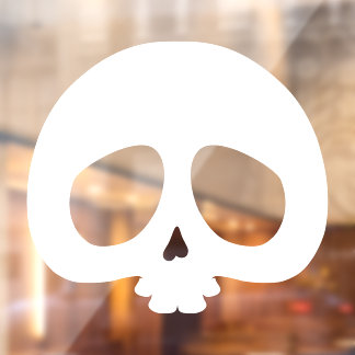 Autocollant Pour Fenêtre Customizable Mini Skull