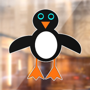 Autocollant Pour Fenêtre Cute Penguin