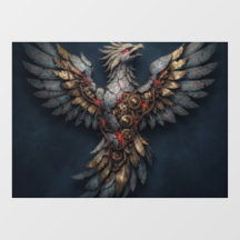 Cyber-Phoenix Vintage : Oiseau Mythique Or Vieilli