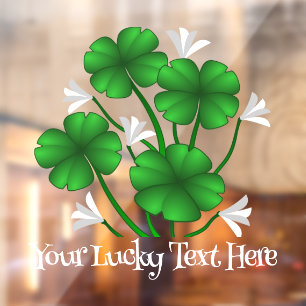 Autocollant Pour Fenêtre Décal de St Patrick Décal personnalisé Lucky Windo