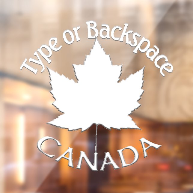Autocollant Pour Fenêtre Décalage Canada Personnalisez la vignette Cool Can (Feuille 2)