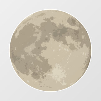 Autocollant Pour Fenêtre Décalage de fenêtre de lune 