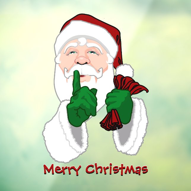 Autocollant Pour Fenêtre Décalage de Noël - Fenêtre Clause du Père Noël per (Feuille 3)