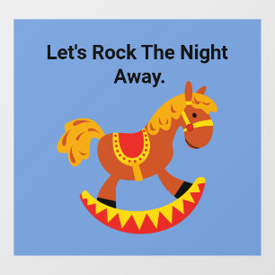 Autocollant Pour Fenêtre Décale murale de Cheval Rocheux