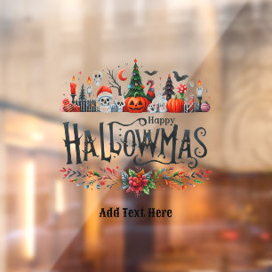 Autocollant Pour Fenêtre DÉCOR FENÊTRE Halloween Mashup de Noël