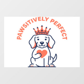 Autocollant Pour Fenêtre Décoration de nurserie royale pour chien absolumen