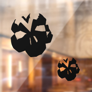 Autocollant Pour Fenêtre décorations de crânes effrayants noirs pour Hallow