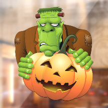 Dessin de Frankenstein Monster avec Citrouille