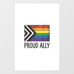 Autocollant Pour Fenêtre Dessin de T-Shirt Vectoriel Drapeau de Fierté Alli