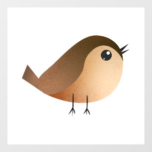 Autocollant Pour Fenêtre Dessin d'Oiseau de Bruant