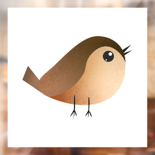 Autocollant Pour Fenêtre Dessin d'Oiseau de Bruant
