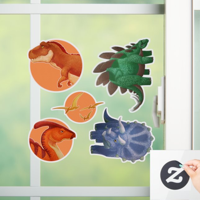 Autocollant Pour Fenêtre Dino Clings (Maison)