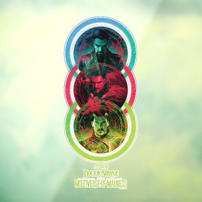 Autocollant Pour Fenêtre Doctor Strange Alternatives Graphique Vertical (Feuille 3)