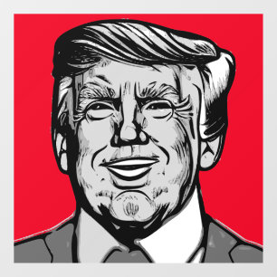 AUTOCOLLANT POUR FENÊTRE DONALD TRUMP