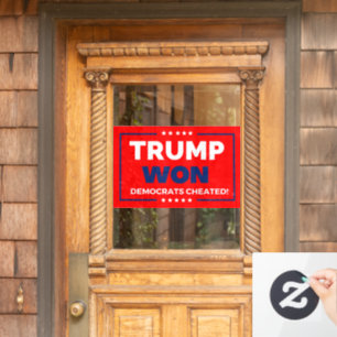 Autocollant Pour Fenêtre Donald Trump 2024 Trump a gagné