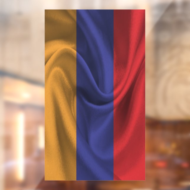 Autocollant Pour Fenêtre Drapeau Arménie (Feuille 2)