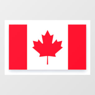Autocollant Pour Fenêtre Drapeau canadien. CANADA.