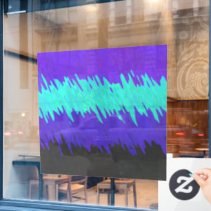 Autocollant Pour Fenêtre Drapeau de fierté Alexigender Abstrait Squiggly Tr