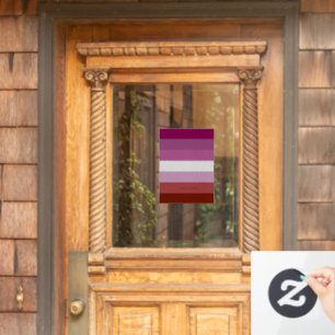 Autocollant Pour Fenêtre Drapeau de fierté lesbienne de SlipperyJoe féminin