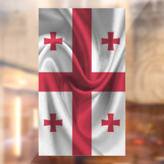Autocollant Pour Fenêtre Drapeau de Géorgie