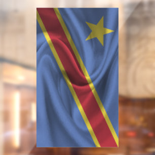 Autocollant Pour Fenêtre Drapeau de la République démocratique du Congo