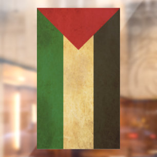 Autocollant Pour Fenêtre Drapeau de Palestine Conception Vintage