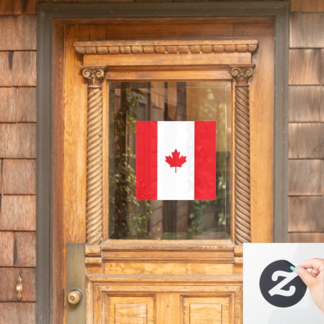 Autocollant Pour Fenêtre Drapeau du Canada (Porte d'accueil)