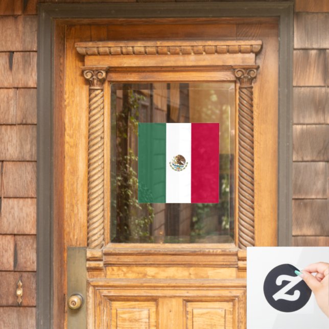 Autocollant Pour Fenêtre Drapeau du Mexique (Porte d'accueil)