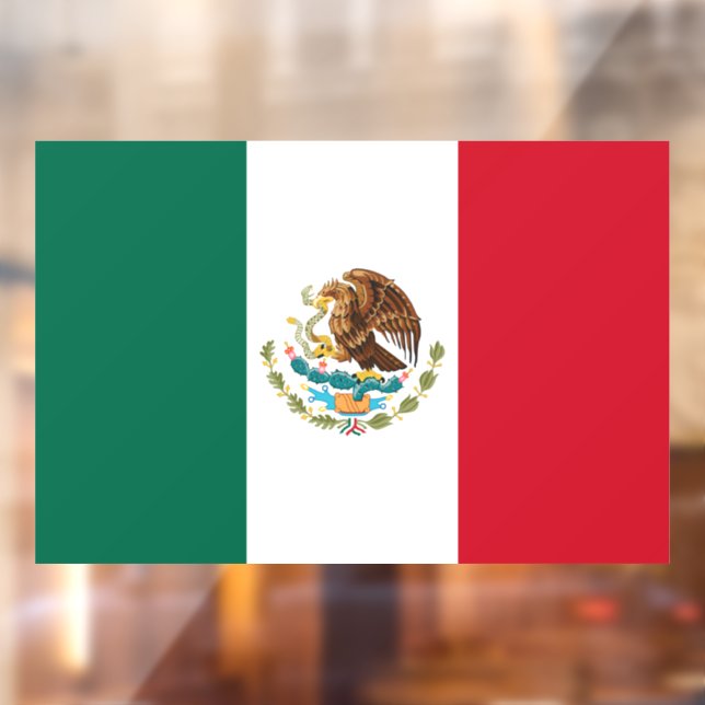 Autocollant Pour Fenêtre Drapeau du Mexique, Bandera de la République mexic (Feuille 2)