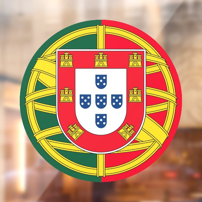Autocollant Pour Fenêtre Drapeau portugais (Feuille 2)