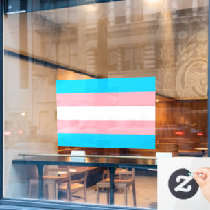 Autocollant Pour Fenêtre Drapeau transgenre LGBTQIA+ DrapeauCling de fen