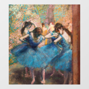 Autocollant Pour Fenêtre Edgar Degas - Danseurs en bleu