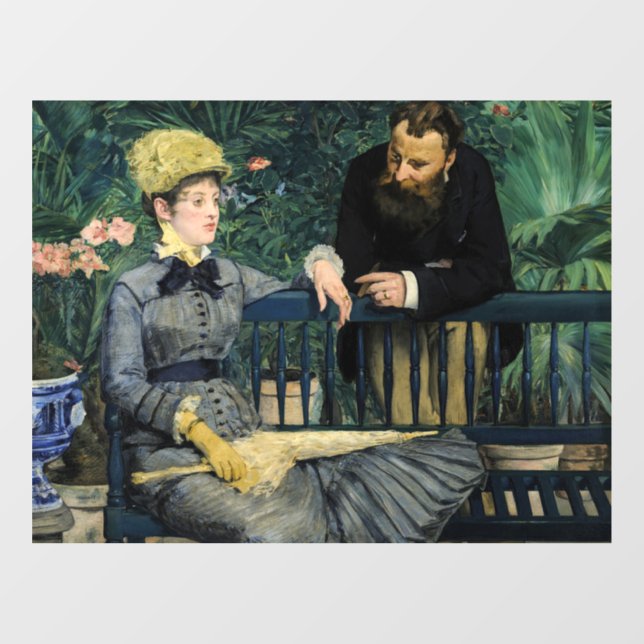 Autocollant Pour Fenêtre Edouard Manet - Au Conservatoire (Feuille)
