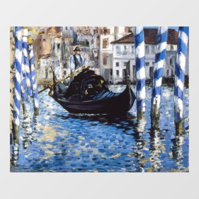 Autocollant Pour Fenêtre Edouard Manet - Grand Canal, Venise (Feuille)