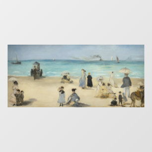 Autocollant Pour Fenêtre Edouard Manet - Sur la plage, Boulogne-sur-Mer