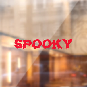 Autocollant Pour Fenêtre Éffrayant sang rouge Halloween décoration personna