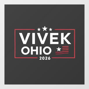 Autocollant Pour Fenêtre Elect Vivek Ramaswamy pour Gouverneur de l'Ohio 20