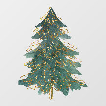Élégant arbre de Noël vert doré