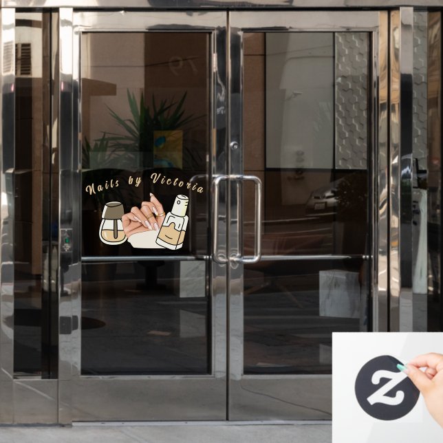 Autocollant Pour Fenêtre Élégant clouage des clous de vitrine (Porte de bureau)