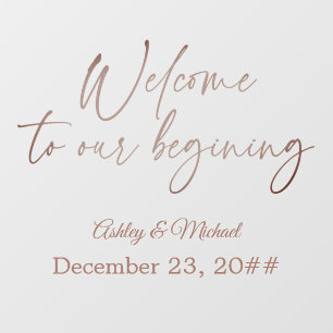 Autocollant Pour Fenêtre Élégant script de calligraphie simple Bohème moder