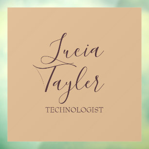 Autocollant Pour Fenêtre Élégant script d'entreprise