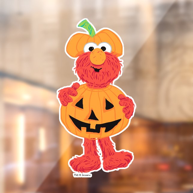 Autocollant Pour Fenêtre Elmo | Cute en Citrouille (Feuille 2)
