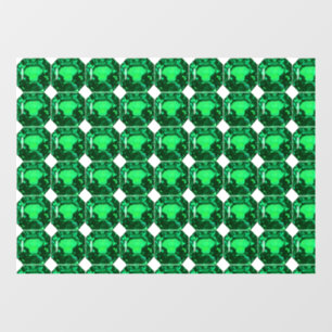 Autocollant Pour Fenêtre Émeraude Motif verte