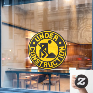 Autocollant Pour Fenêtre En construction Reconstruction de la façade commer