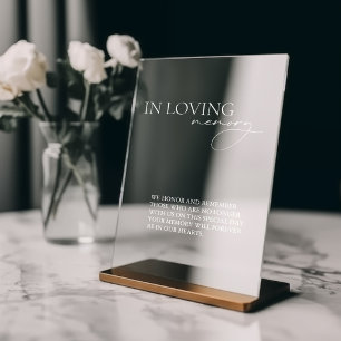 Autocollant Pour Fenêtre En mémoire d'amour Simple Mariage miroir Signe