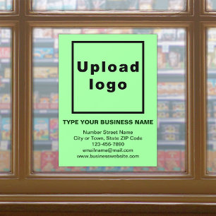 Autocollant Pour Fenêtre Enseigne commerciale sur adhésif de fenêtre vert c