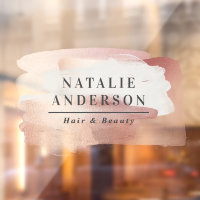 Enseigne de branding à l'aquarelle rose girly mode