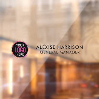 Autocollant Pour Fenêtre Enseigne de bureau Porte de bureau Logo d'entrepri