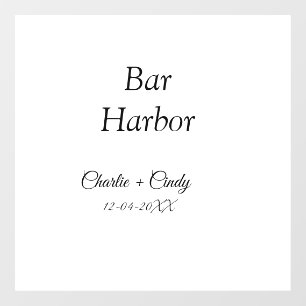 Autocollant Pour Fenêtre enterrement de vie de jeune fille à Bar Harbor dem