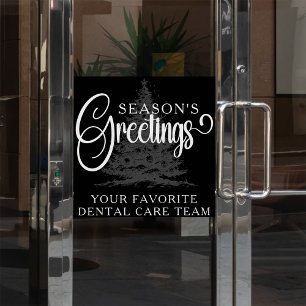 Autocollant Pour Fenêtre Entreprise customisée Professionnel Noël d'affaire